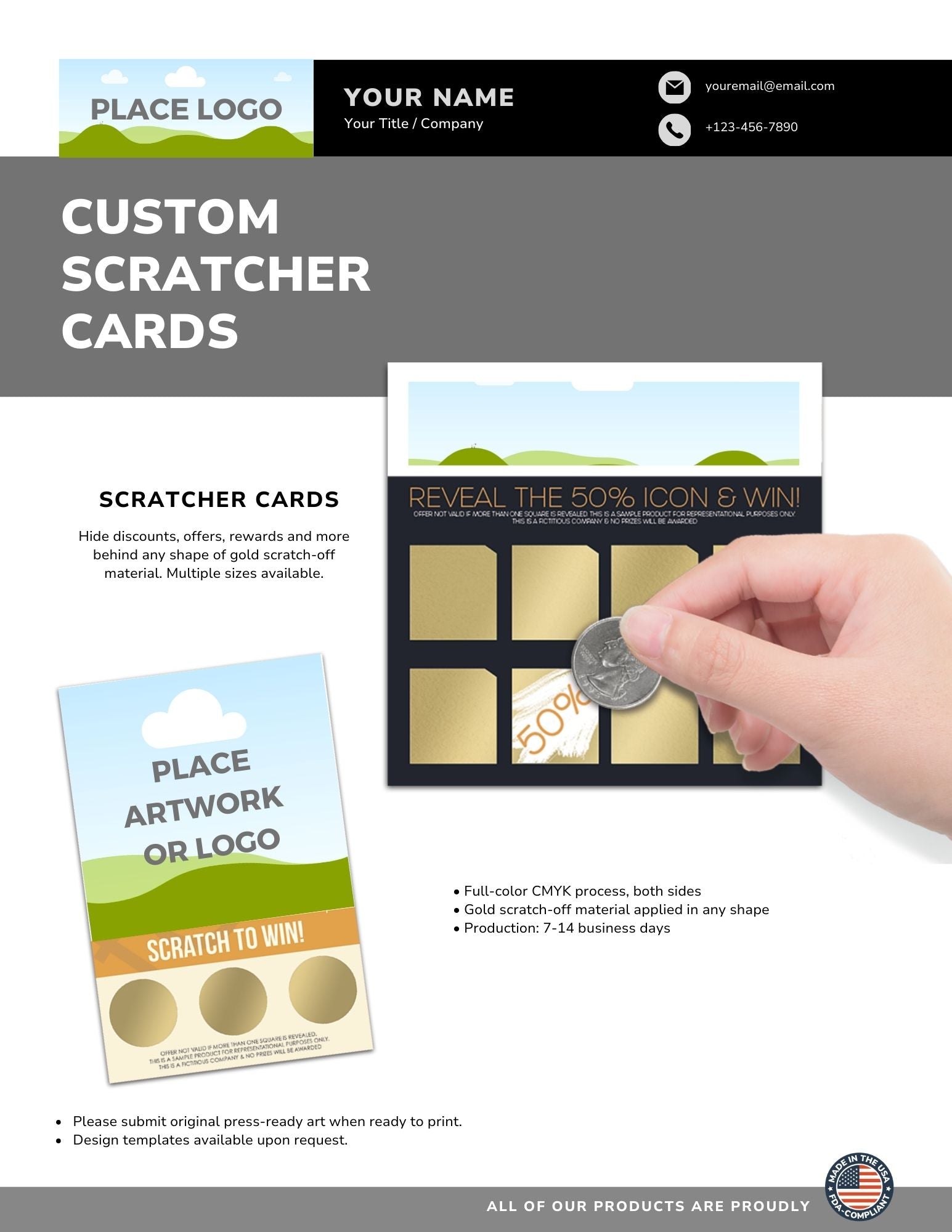 Scratcher Sell Sheet